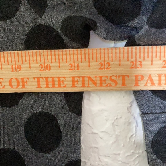 Coldwater Creek L 14 Gray Black Polka Dot Sweater Pullover Sweater Top - Picture 6 of 7